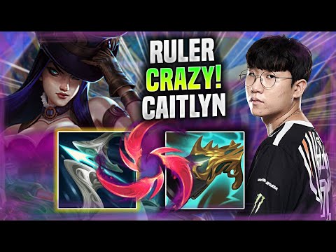 RULER CRAZY CAITLYN GAME IN KR SOLOQ! - GEN Ruler Plays Caitlyn ADC vs Jhin!