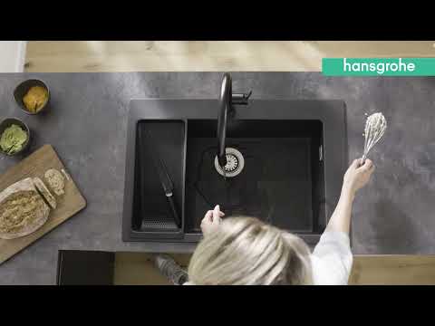 Hansgrohe M54 - Dřezová baterie Talis s výsuvnou koncovkou, sBox, matná černá 72809670