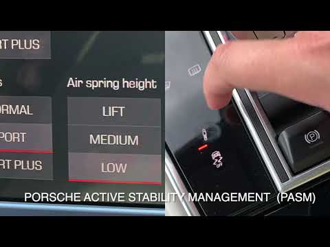 How to use your air suspension and PASM in your Porsche    HD 1080p
