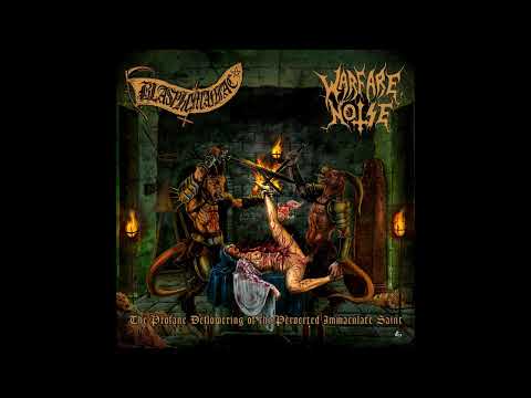 Blasphemaniac/Warfare Noise - The Profane Deflowering of the Perverted Immaculate Saint (Split 2024)