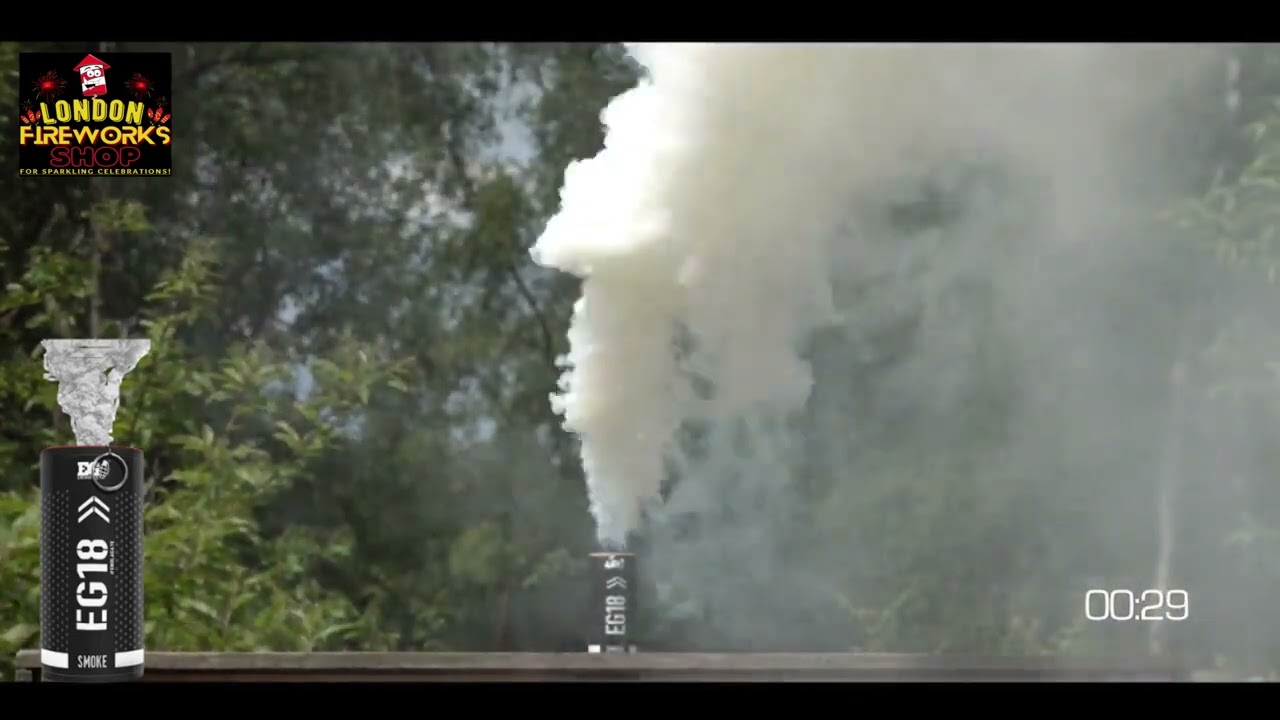 EG18 WIRE PULL HIGH OUTPUT SMOKE GRENADE   WHITE