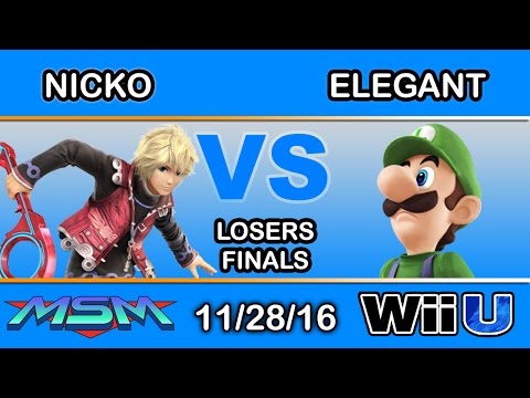 MSM 76 - 2S FAD | Nicko (Shulk) Vs. eM | Elegant (Luigi) Losers Finals - Smash Wii U