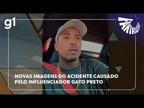 FANTÁSTICO: Novas imagens do acidente causado pelo influenciador Gato Preto