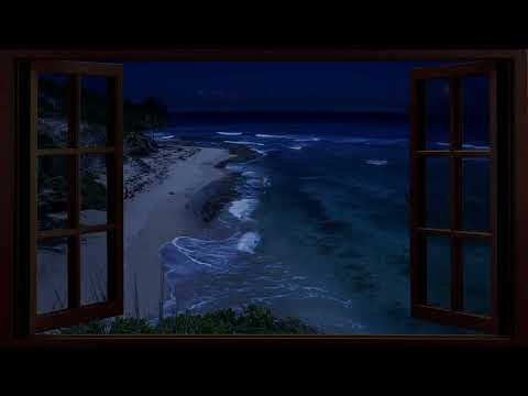Sleep With Window Open to The Ocean   Deep Sleeping With Relaxing Ocean Sounds