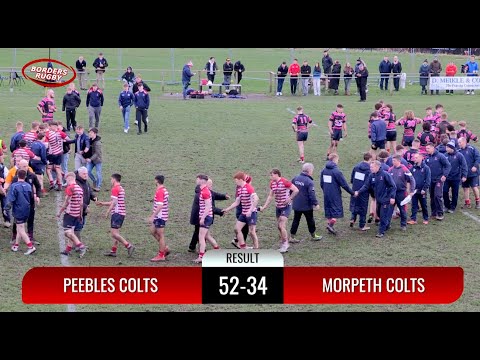 RUGBY REPORT & ACTION: PEEBLES COLTS 52-34 MORPETH COLTS - BORDER LEAGUE SEMI JUNIOR DECIDER -4.3.23
