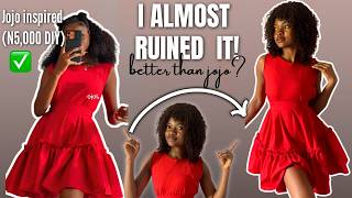N5,000 DIY: Re-creating the VIRAL Jojo-Fashion Flare-Gown (complete tutorial: Mistakes and the Fix)