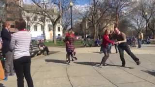 Swing dancing to Louis Armstrong & Ella Fitzgerald