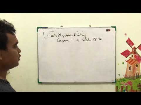 Cara hitung semen untuk plasteran dinding