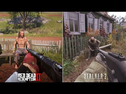 Red Dead Redemption 2 vs Stalker 2 | Details and Physics Comparison
