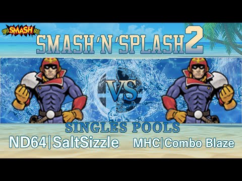 Smash'N'Splash 2 - ND64|SaltSizzle (C. Falcon) vs MHC|Combo Blaze (C. Falcon) - Singles Pools
