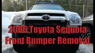 First Gen Sequoia and Tundra front bumper removal