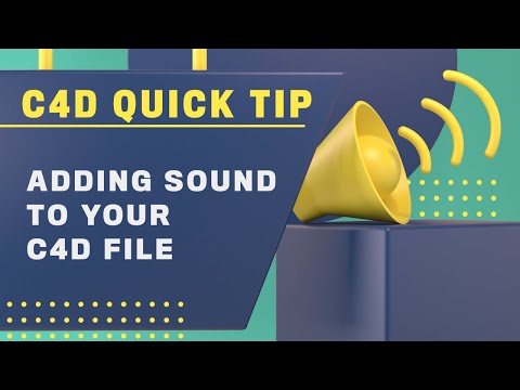 Adding Sound to your C4D File | A Cinema 4D Quick Tip