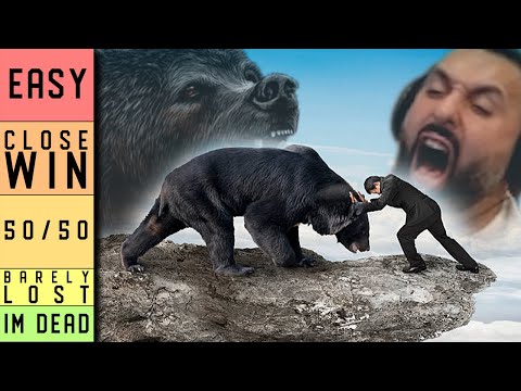 Ranking animals I could beat in a fight