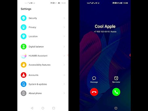 Huawei P40 Lite E Dark vs Light screen recorder/ Incoming calls