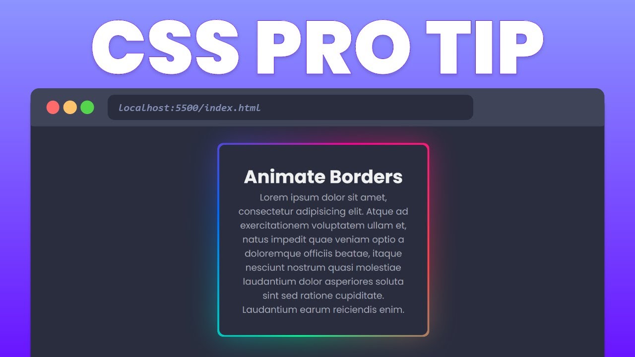 Learn CSS Border Animations in 6 Minutes