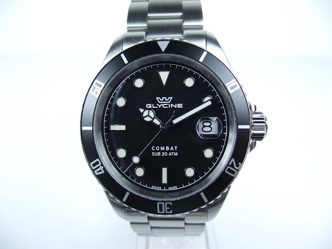 Glycine Combat Sub 40 Quartz GL1060 4K Watch Review