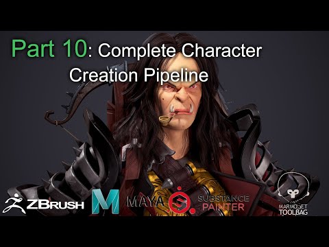 Part 1 Base Sculpt Hunter 3d Character modeling texturing and hair cards in zbrush maya