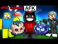 I Pretended to be AFK While Holding MYTHICAL FRUITS in ROBLOX Blox Fruits...