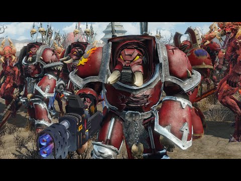 WORD BEARERS + WORLD EATERS HAVING A FIELD DAY (BY MASSACRING MILITIA)