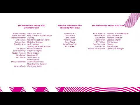 Roll Credits! - The Performance Arcade 2022