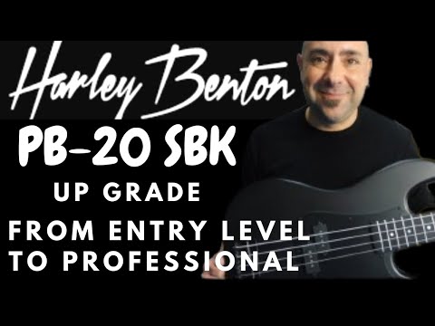 Here's how i made a cheap bass incredible (harley benton pb20sbk- no talking- timelapse)