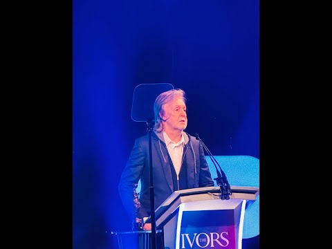 Paul McCartney Introduces Bruce Springsteen at the 2024 Ivor Novello Awards