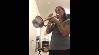 Kyla Moscovich playing Del Quadro Grizzly Trumpet over Dilla