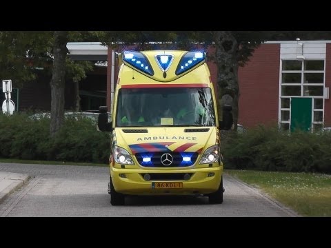 [Compilatie] A1 Ambulance`s Zaandam 20-7-13