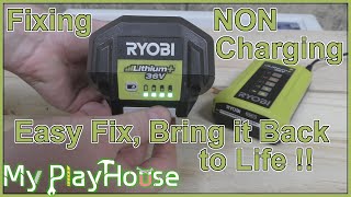 Fixing Ryobi 36V/40V Battery that does not Charge - 1499