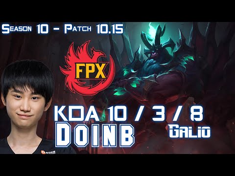 FPX Doinb GALIO vs T1 Clozer LEBLANC Mid - Patch 10.15 KR Ranked