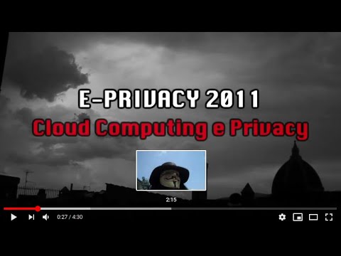 immagine di anteprima del video: e-privacy 2011 prima parte: Big Brother Award Italia