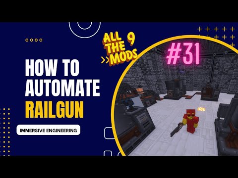 How to Fully Automate The Immersive Engineering Railgun - AllTheMods 9