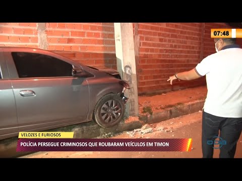 Polícia consegue recuperar dois carros roubados após perseguição em Teresina e Timon 27 05 2021