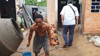 Giving money to build charity houses for the poor...