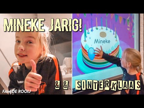 MiNEKE JARiG 🥳 & SiNTERKLAAS VIEREN || vlogboek #1 || Fam de Rooij
