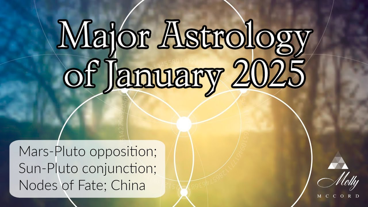 Major Astrology of January 2025 - Mars-Pluto Opposition, Sun conj Pluto, Nodes of Fate, China