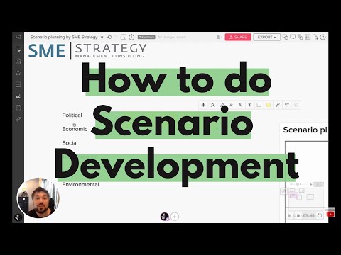 What is the scenario planning process in a strategic plan? // How to do scenario development