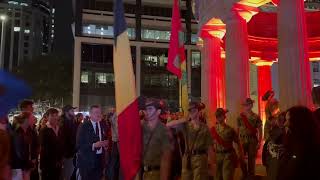 Marching Out — 129 Army Cadet Unit — ANZAC Midnight Service 2026