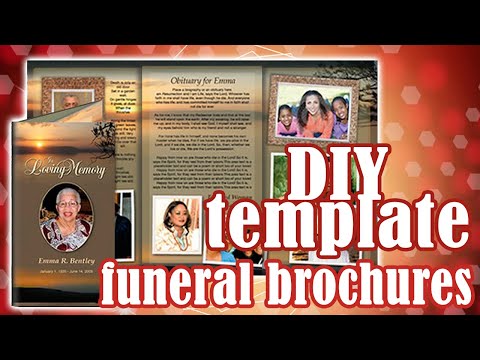 Funeral Brochures - Funeral Trifold Brochure Template