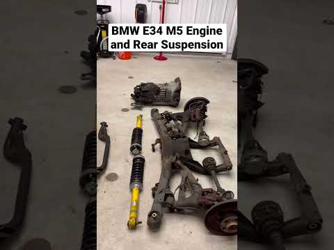 BMW E34 M5 Engine and Rear Suspension #shorts #bmw #diy #cars #bmwe34 #bmwm5 #automotive #engine