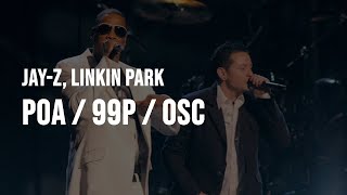 Jay-Z &amp; Linkin Park - Points of Authority / 99 Problems / One Step Closer [Clean - Lyrics]