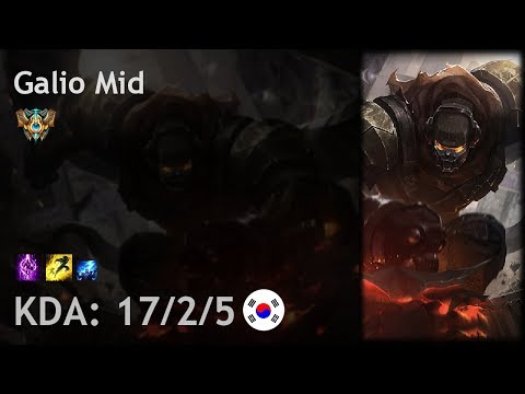 Galio Mid vs Ryze - KR Challenger Patch 7.21
