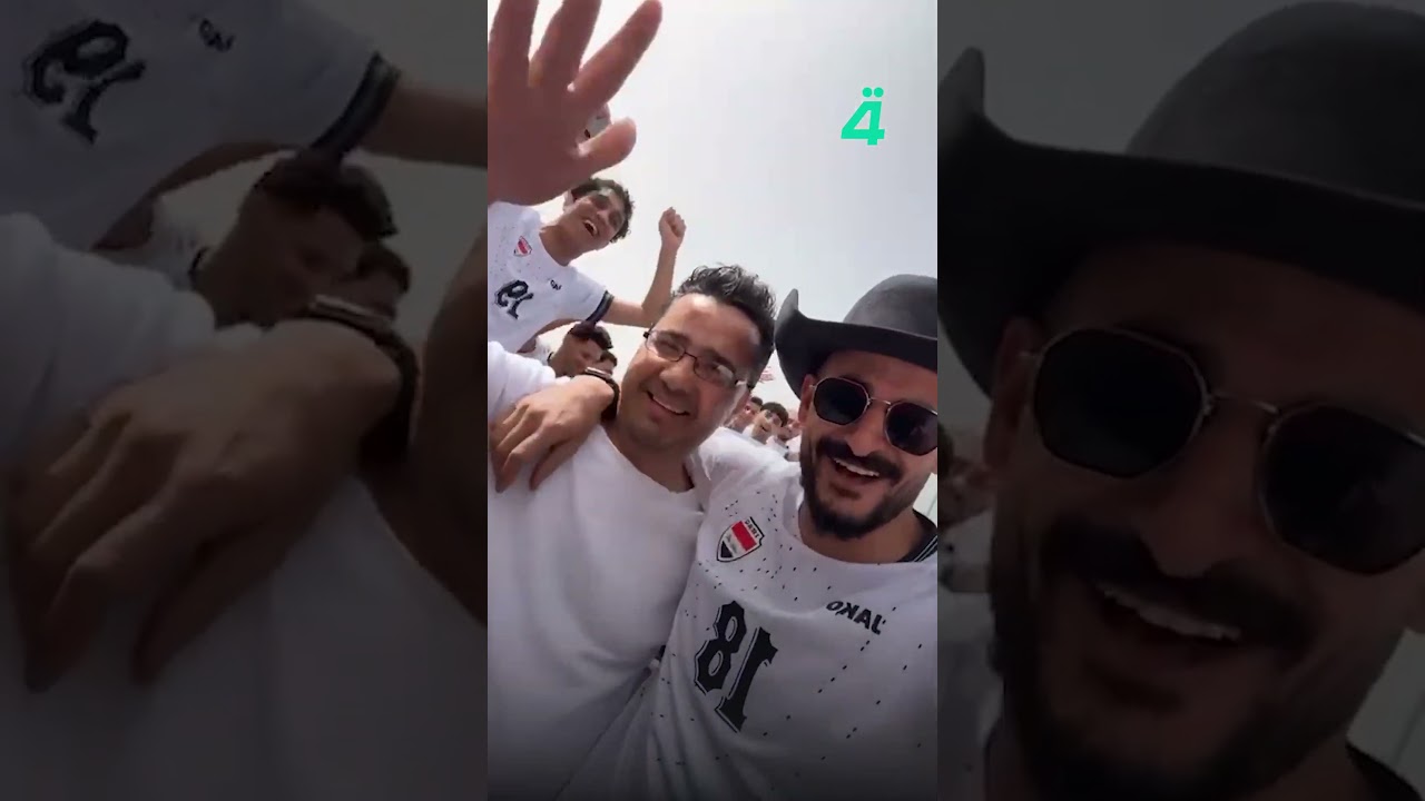 فيديو | "الگال ما نصعد.. صعدنا".. احتفالات لاعبي المنتخب الوطني