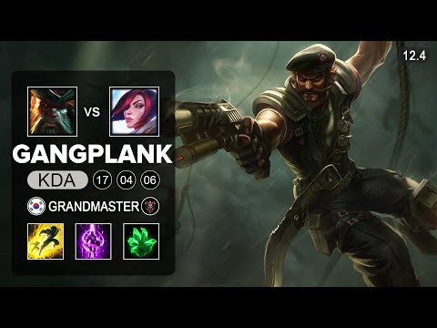 Gangplank Top vs Fiora - KR Grandmaster - Season 12 Patch 12.4