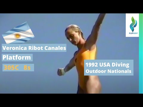 1992 Veronica Ribot Canales - 305c - 8s - Platform Diving Competition