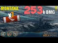 Montana 7 Schiffe Zerstört 253k Schaden World Of Warships Gameplay