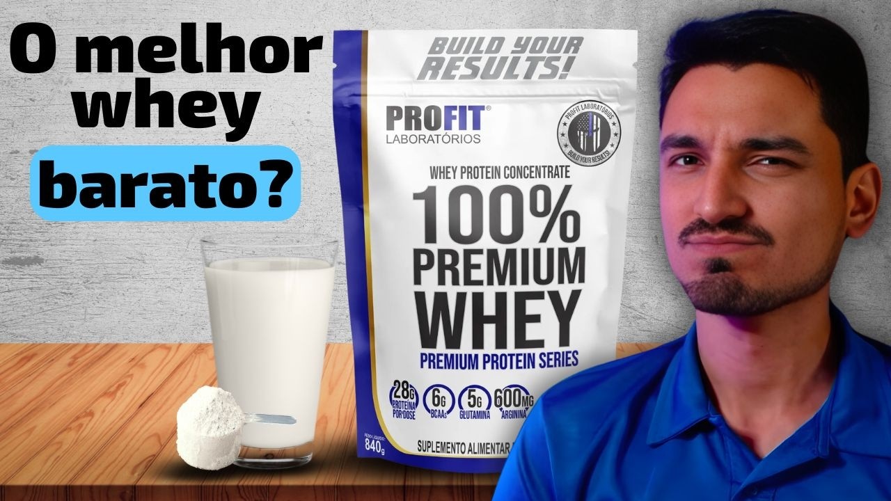 Miniatura da avaliação em vídeo de Whey Protein Isolate Protein Mix Refil 1,8kg Profit Sabor Morango