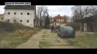 Wideo: Po�cig za kierowc� w Gr�bocicach