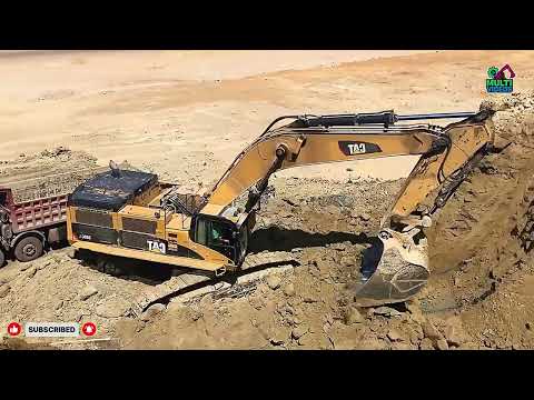Powerful Duo! CAT 385C & 365C Excavators Loading Mercedes & MAN Trucks – Interkat SA Mining Works 4K
