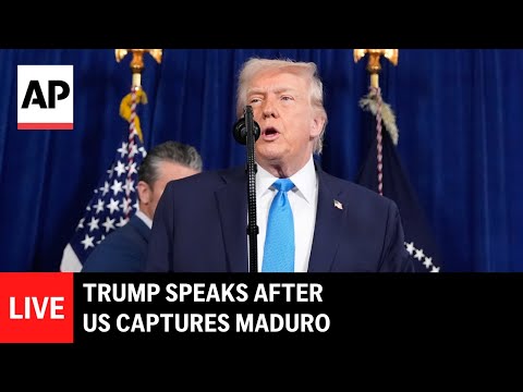LIVE: Trump speaks after US strikes Venezuela and captures Maduro
